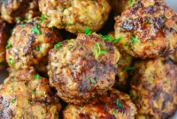 Savory Baked Italian Meatballs from Scratch