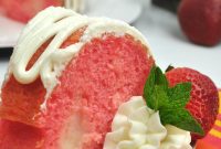 Luscious Strawberry Cream Cake with Tangy Cream Cheese Buttercream