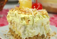 Chilled Pineapple Paradise Dessert