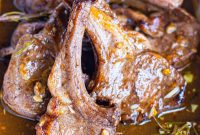 Balsamic Glazed Garlic Lamb Chops