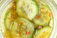 Quick and Easy Sweet and Tangy Fridge Pickles