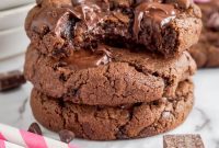 Decadent Triple Chocolate Cookies
