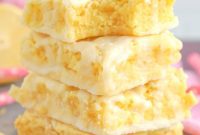 Zesty Lemon Glazed Brownies