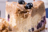 Decadent Blueberry Coffee Cake Cheesecake