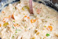Comforting Slow Cooker Chicken and Dumplings