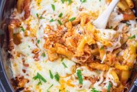 Creamy Cheesy Slow Cooker Pasta Bake