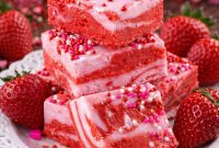 Velvet Strawberry Love Fudge