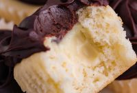 Golden Glaze Custard Cupcakes