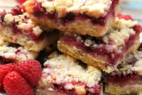 Jammy Raspberry Oat Bars