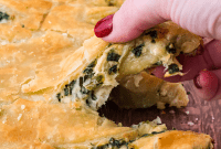 Tear and Share Christmas Spinach Artichoke Bread