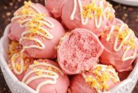 Decadent Strawberry Shortcake Truffles