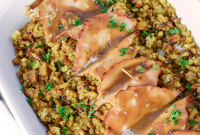 Savory Turkey Stuffing Spirals