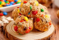 No-Bake M&M Power Bites
