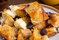 Decadent Blueberry French Toast Casserole