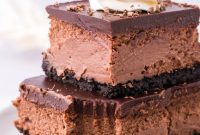 Double Chocolate Ganache Cheesecake Bars