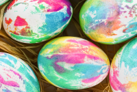 Groovy Swirl Easter Eggs