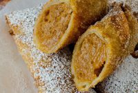 Crispy Pumpkin Pie Rolls