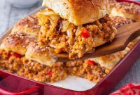 Ooey-Gooey Cheesy Chicken Sloppy Sliders