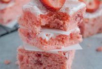Zesty Strawberry Lemon Brownies