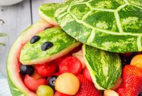 Tropical Watermelon Turtle Salad