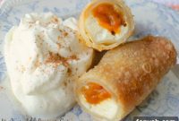 Crispy Pumpkin Cheesecake Rolls