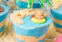 Ocean Breeze Cheesecake Pudding Cups