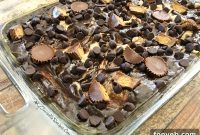 Ultimate Chocolate Peanut Butter Earthquake Cake