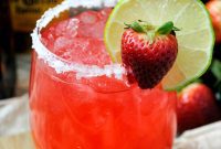 Sparkling Strawberry Margarita Punch
