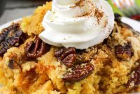 Easy Pumpkin Pecan Dump Cake