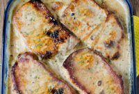 Hearty Smothered Pork Chop Potato Gratin