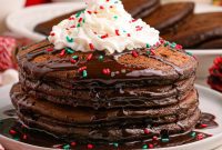 Decadent Hot Chocolate Pancakes