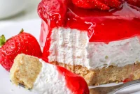 Chilled Strawberry Cheesecake Perfection