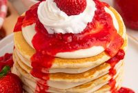 Heavenly Strawberry Cheesecake Stacks
