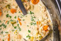 Cozy Crockpot Turkey Rice Soup