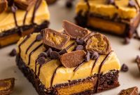 Reese’s Peanut Butter Core Fudge Brownies