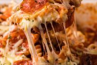 Cheesy TikTok Pizza Pasta Bake