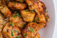 Golden Garlic Butter Chicken Bites