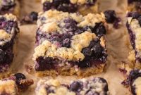 Luscious Blueberry Crumble Bars