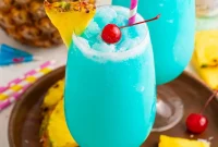 Frozen Blue Hawaiian Bliss: Creamy Island Rum