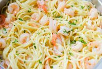 Decadent Four Cheese Garlic Shrimp Pasta