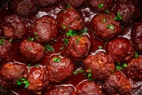 Melt-in-Your-Mouth Crockpot BBQ Meatballs