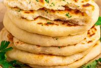 Effortless 3 Ingredient Soft Chewy Flatbread