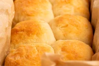 Homemade 2 Ingredient Dinner Rolls Without Yeast