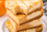 Marbled Pumpkin Cheesecake Bars: Creamy, Spiced and Effortless