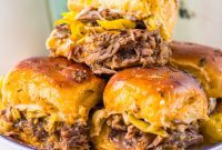 Deliciously Simple Slow Cooker Mississippi Pot Roast Sliders