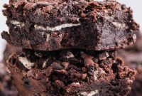 Decadent Oreo Stuffed Fudgy Brownies