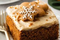 Gingerbread Sheet Cake with Gingery Cream Cheese Frosting