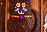 Purrfectly Simple 4-Ingredient Black Cat Halloween Cake