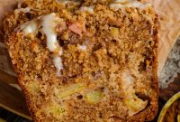 Quick Glazed Apple Cinnamon Loaf