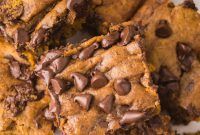 Velvety Brown Butter Pumpkin Chocolate Chip Bars